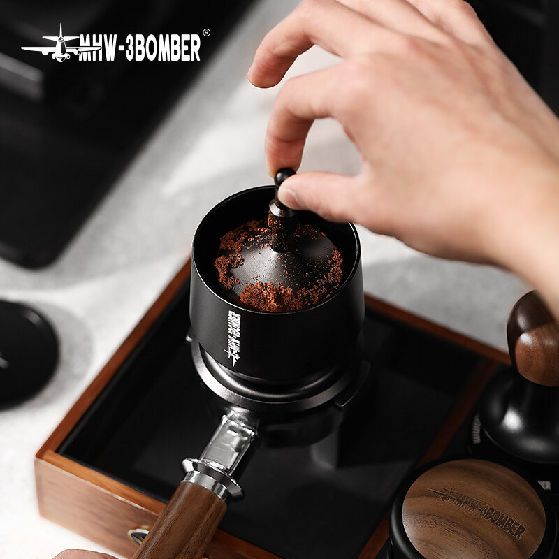 Niewidomy Shaker do 51-54/58 Portafilter do kawy dozowanie filiżanki Espresso i dozowanie lejek kawiarni lada barowa narzędzie baristów do domu