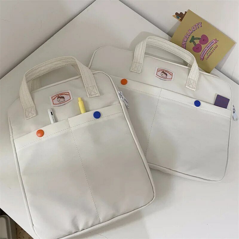 Женская разноцветная сумка для компьютера в Корейском стиле, портативная Пылезащитная многофункциональная прочная цветная двухполосная сумка для клавиатуры на молнии