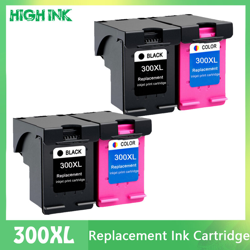 Compatible 300XL Remplacement de Cartouche D'encre pour HP 300 XL HP300 Deskjet D1660 D2560 D5560 F2420 F2480 F4210 F2492 Imprimantes