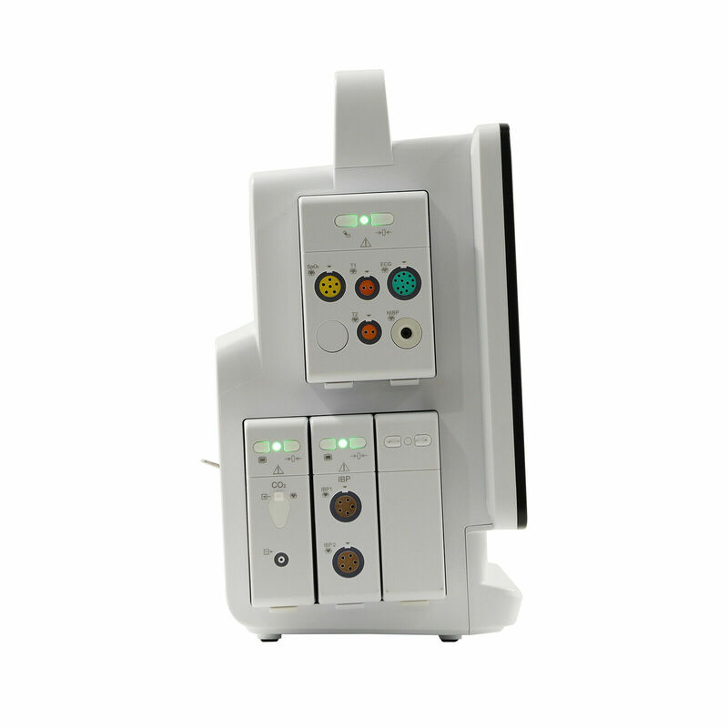 CONTEC-Monitor Modular para pacientes, pantalla táctil grande de 13 pulgadas, Monitor enchufable ECG NIBP SPO2 Resp Temp 2-IBP y Sidetream Etco2
