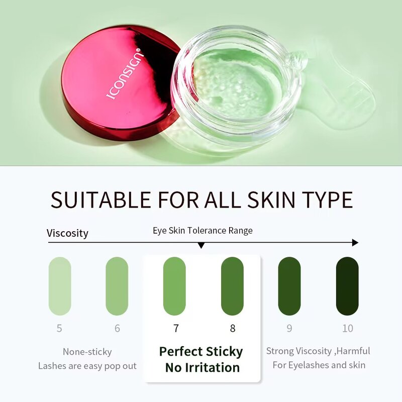 8g ICONSIGN Fruits Glue Balm For Fixing Shape Brow and Lash Lift 10 Seconds Lashes Lifting Waterproof Wax Eyes Makeup Tools
