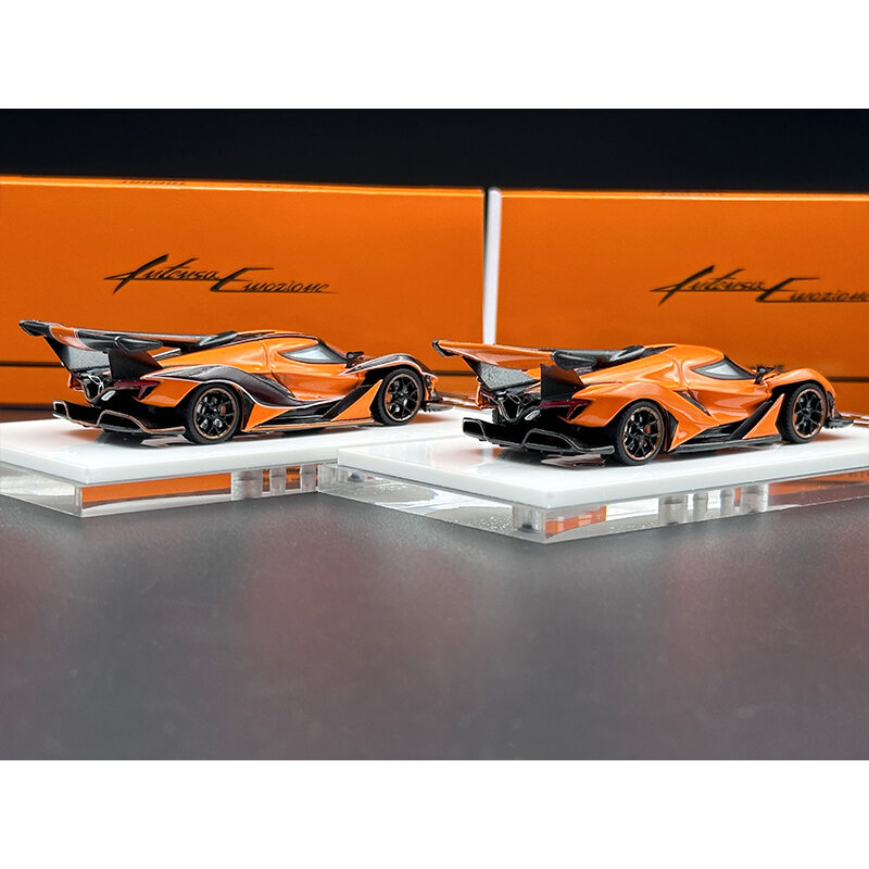 TPC PEAKO In Stock 1:64 Apollo IE Orange Stripe Diecast Diorama Model Collection Miniature Carros Toys