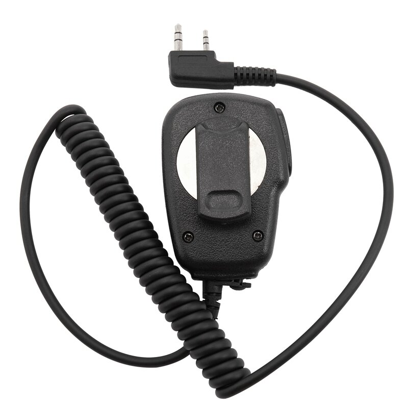 Baay 2 pinos mini alto-falante ptt microfone walkie talkie acessórios para baofeng uv5r 888s para kenwood para tyt rádio em dois sentidos c9021a