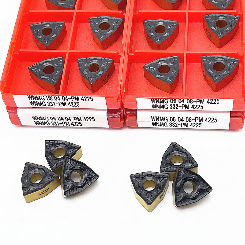 High quality  WNMG060404 WNMG060408 PM 4225  carbide insert CNC lathe tool alloy insert steel stainless steel cutting tools