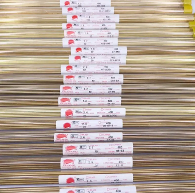 Messing bohr elektroden rohr durchmesser 0,3mm bis 1,0mm Länge 400mm Einzel loch für Edm-Bohrmaschine