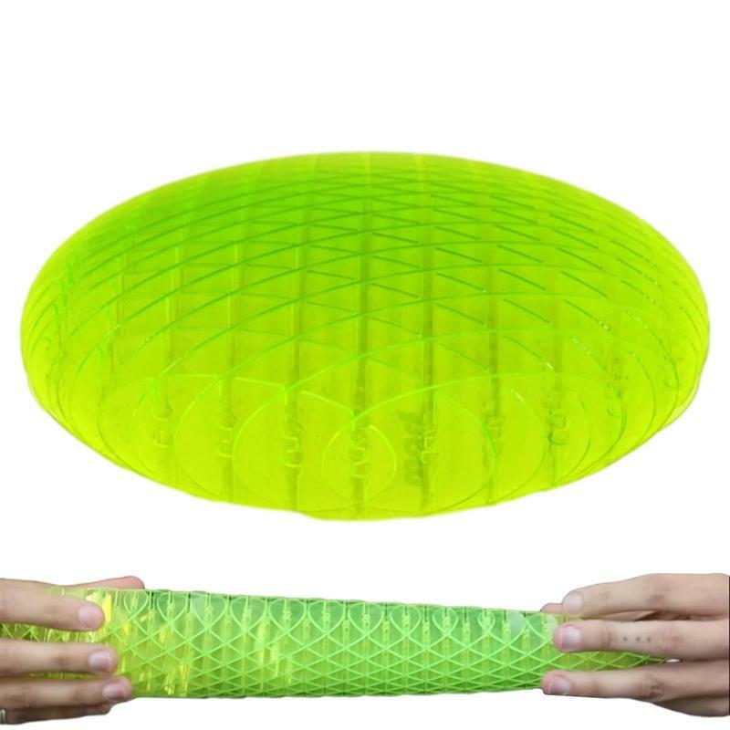 Juguete elástico para apretar en forma de gusano verde, juguetes sensoriales para aliviar la ansiedad y el estrés, bola para niños