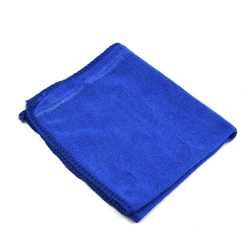 1 pz microfibra blu asciugamano per la pulizia dell'auto moto Automobile vetro lavaggio asciugamano panno accessori per la pulizia dell'auto 30*30CM
