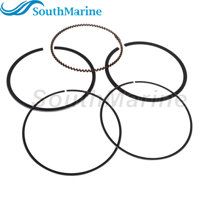 Boat Engine 6D8-11603-00 01 10 11 67F-11603-00 01 STD Piston Ring for Yamaha 75HP 90HP 115HP / 39-880897T02 880897T1 for Mercury