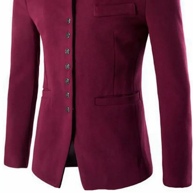 Giacca da uomo primavera autunno versione coreana giacca Cardigan monopetto Streetwear giacca da uomo Vintage a maniche lunghe con colletto alla coreana