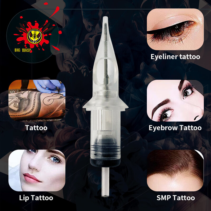 Cartucce ad ago BIGWASP per aghi per tatuaggi RL 20 pz/lotto cartuccia di sicurezza sterilizzata monouso per impugnature per macchine per tatuaggi