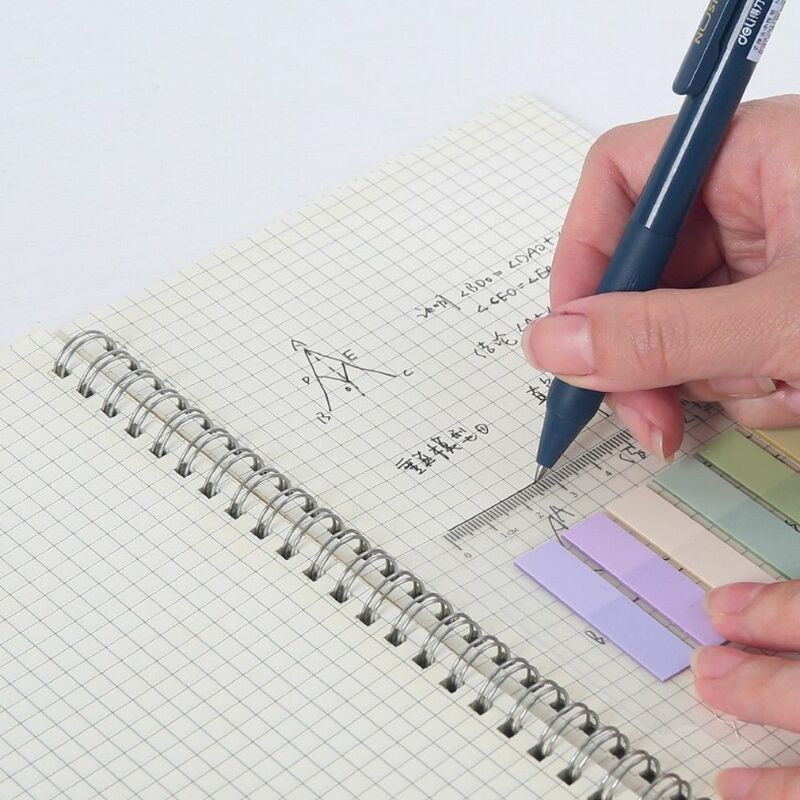 Morandi Farbe Lose blatt Notizblock Haft notizen Bürobedarf mit Lineal Index Flaggen Tab Strip Label Lesezeichen Lese etikett
