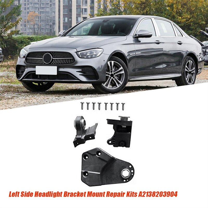 1Pair Headlight Bracket Repair Kits A2138203904 A2138204004 For Mercedes Benz E Class W213 21-24 Head Light Fixed Claw
