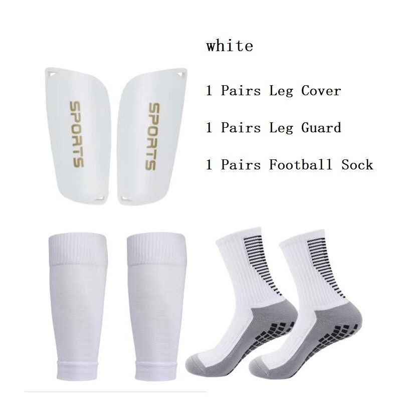 3Pcs Set Football Shin Pads Anti Slip for Sports Training Soccer Socks For Man Grip Sports Socks Running Leg Cover Cycling Socks