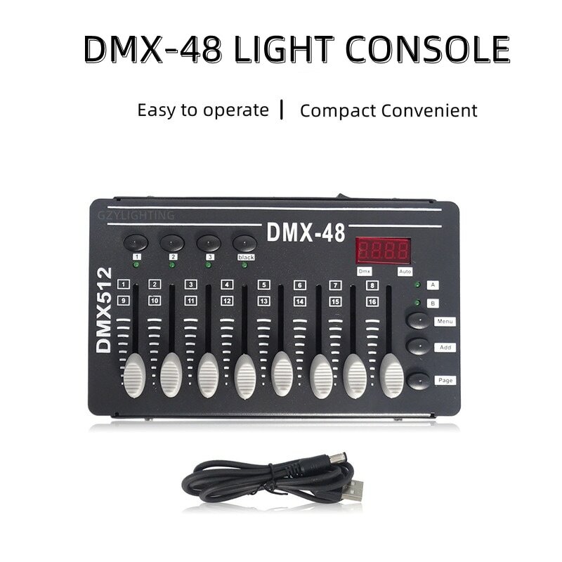 وحدة تحكم خفيفة مع رأس متحرك ، وحدة تحكم خفيفة ، وحدة تحكم لشريط ، KTV ، معدات الإضاءة ل DJ ، المرحلة والحفلات ، DMX-48