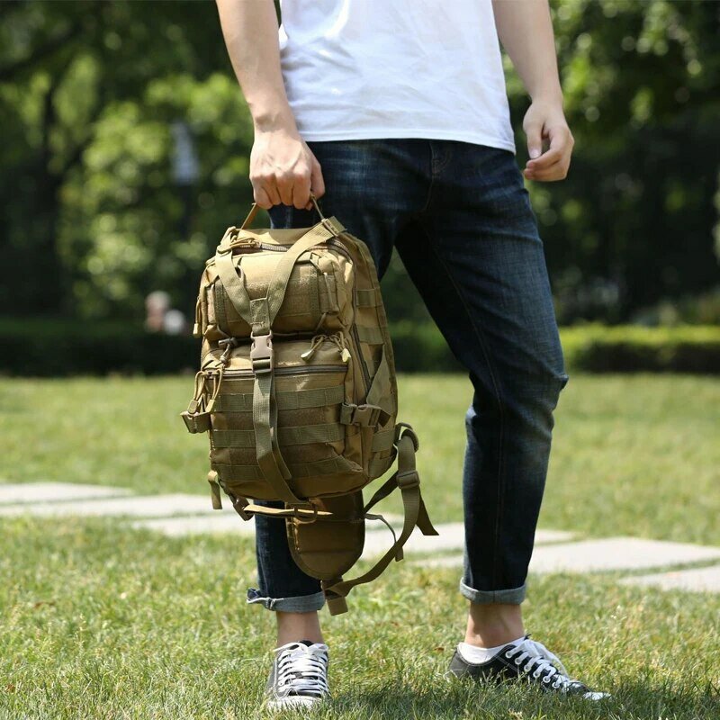 Rilibegan Chest Bag Waterproof Oxford Single Shoulder Bags Tactical Chest Bags Big Capacity Crossbody Bags Camouflage Chest Bag