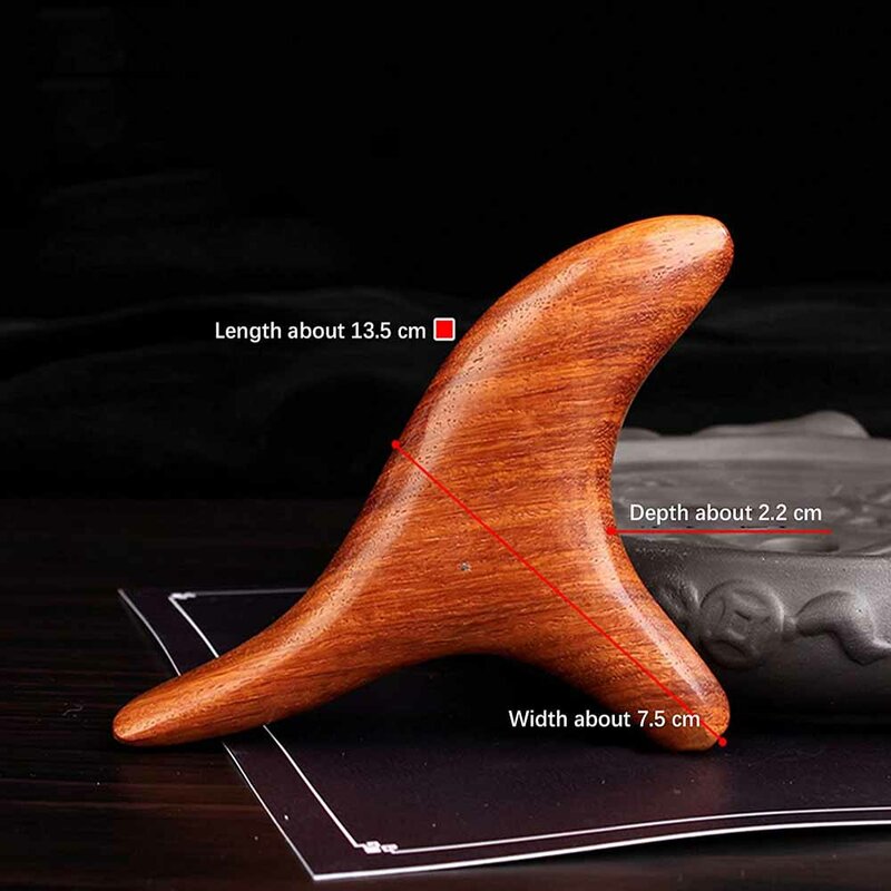 Drewniane narzędzia masaż punktowy Gua Sha profesjonalne narzędzie do drenażu limfatycznego narzędzia do masażu do terapii drewna na twarz tylnej nogi