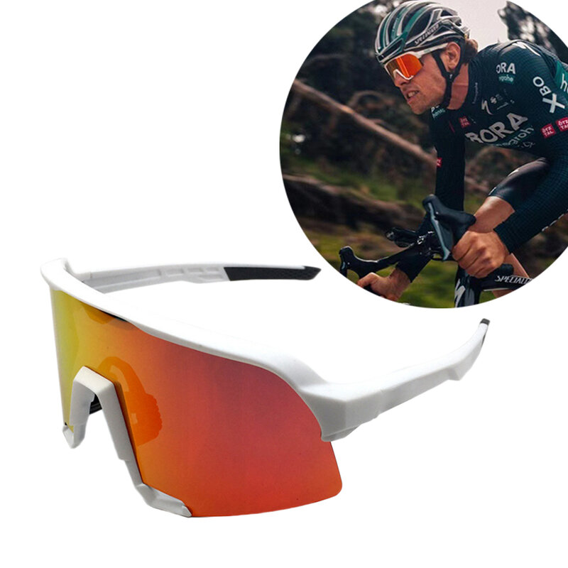 Kacamata hitam bersepeda pria wanita, lensa mata terpolarisasi olahraga bersepeda