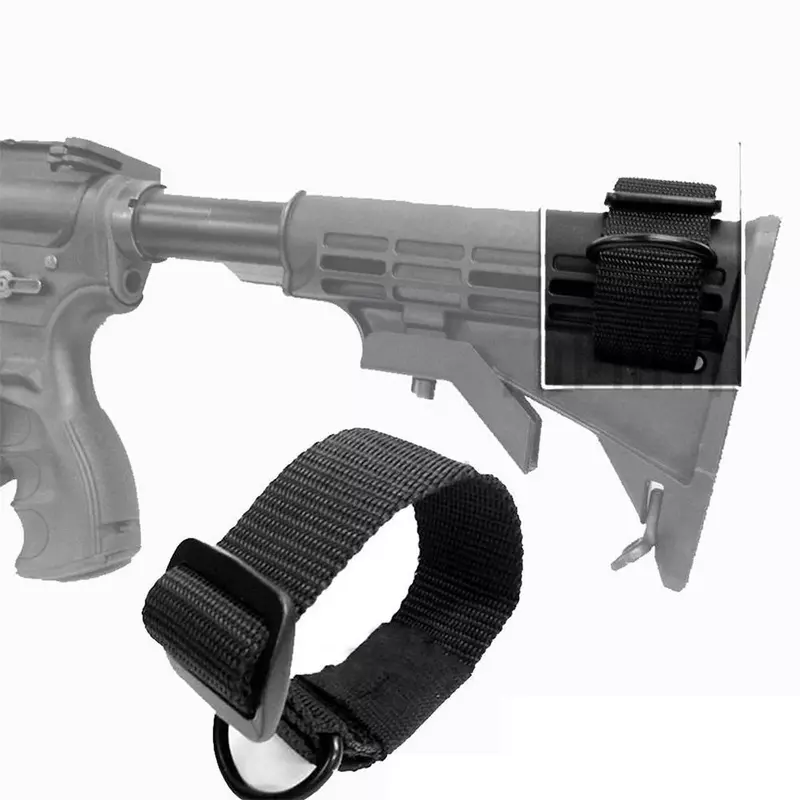 Tactical Airsoft Buttstock corda Sling Adapter fucile Stock Strap corda reggiatura cintura accessori per la caccia Wargame