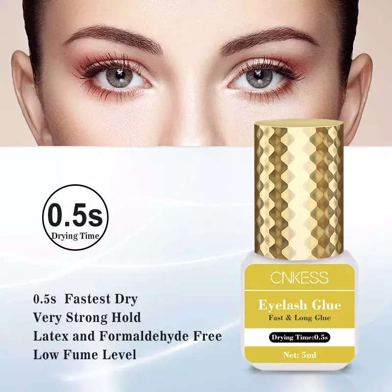 CNKESS Glue For Eyelashes 0.5s Fast Drying Eyelash Extension Glue Adhesive Cosmetics Eyelashes Makeup Tools Cnklash