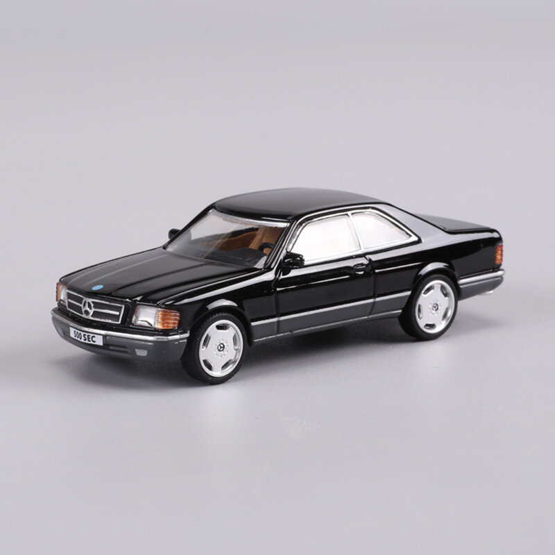 Mercedes 500SEC Simulação Alloy Car Model, Veículos Brinquedos, Coleção Do Presente, DCT 1:64