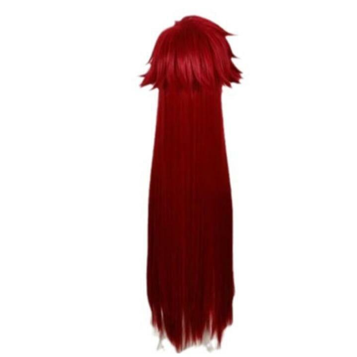 Парик для косплея аниме темно-красный пушистый длинный парик термостойкие синтетические парики для костюмированных костюмов на Хэллоуин