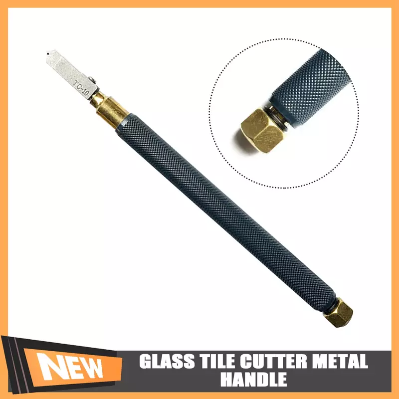 Taglierina per piastrelle di vetro manico in metallo Toyo TC-17 taglio dritto 174mm taglierina per vetro fai da te testa di taglio diamantata lama in acciaio antiscivolo