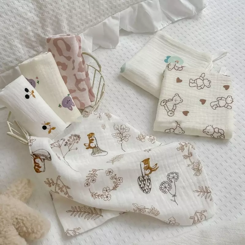 Bavaglini per sbavature per neonati Asciugamano morbido e assorbente per bambini Panni per ruttino in cotone adatti per e