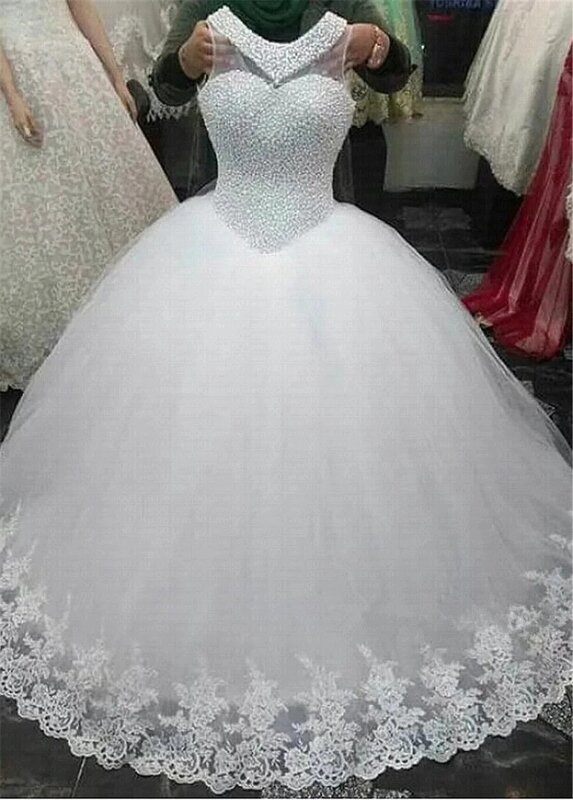 Женское простое свадебное платье с высокой талией