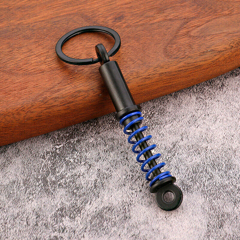 Spring Fob Shock Absorber Keychain Adjustable Car Tuning Part Keyring Alloy Car Interior Suspension Coilover Universal  New