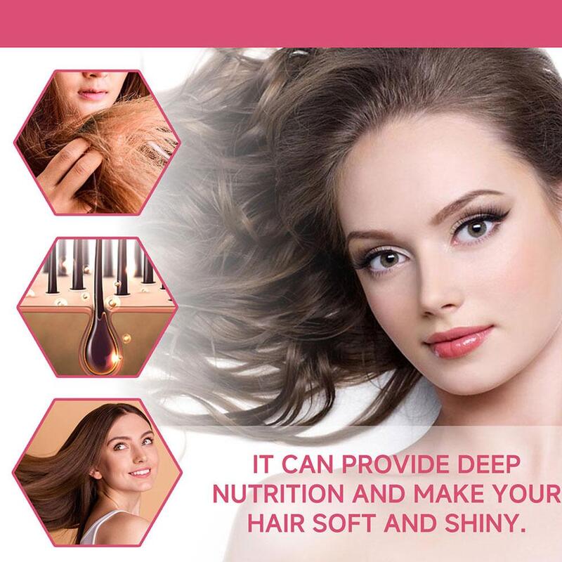 Aceite esencial para el cuidado del cabello seco, aceite nutritivo para el refuerzo del cuero cabelludo, reparación de puntas abiertas, 59ml
