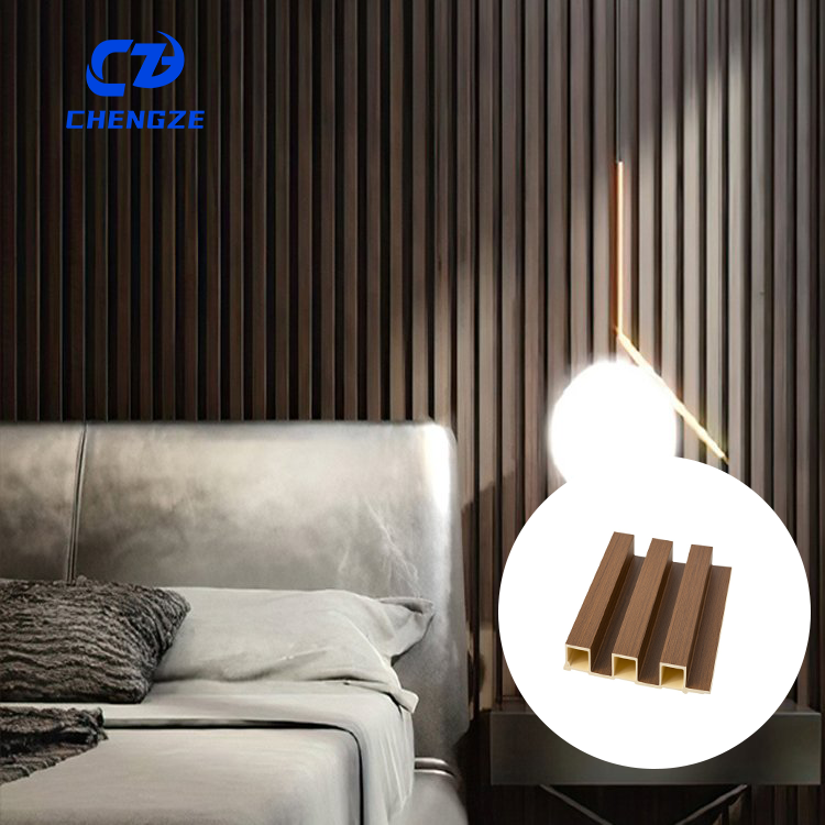 Luxus Laminat Innen gitter 3d wpc Wand platte für Wohnzimmer dekorative Outdoor Holz Kunststoff Verbund Wand paneel Verkleidung