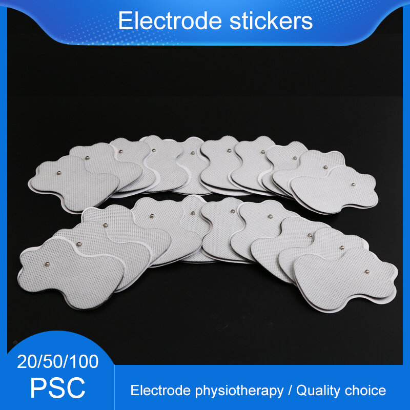 40/50/100 etiquetas autoadesivas não tecidas do músculo adesivos elétrodo almofadas remendos do elétrodo para o massager do estimulador do músculo das dezenas