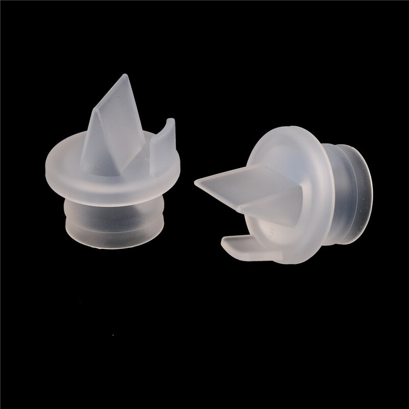 Piezas de bomba de leche materna de válvula de pico de pato, bomba de pezón de silicona para alimentación de bebé, 2 piezas