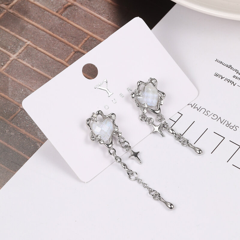 Новые милые крутые Серьги-кисточки со звездами и надписью «Love», женский дизайн, взрослые Модные индивидуальные искусственные подарки 2023