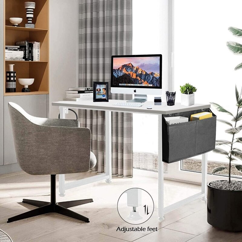 47-calowy biały biurowe biurko komputerowe-nowoczesny prosty stół do nauki studencki na biurko do sypialni w biurze domowym