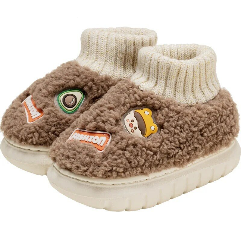 Детские ботинки для девочек и мальчиков, детская обувь с хлопковой подкладкой, теплая зимняя обувь для девочек, ботильоны, сапоги, зимние ботинки, хлопковая обувь