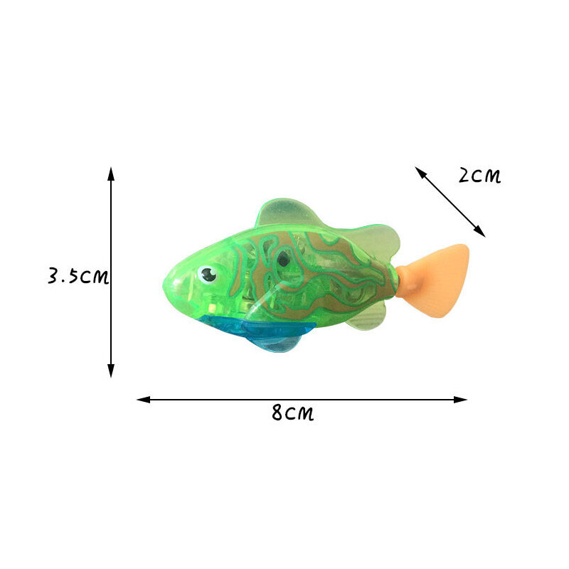 Cat Interactive Electric Fish Toy Water Cat Toy for Indoor Play Swimming Robot Fish Toy for Cat and Dog with LED Light Pet Toys