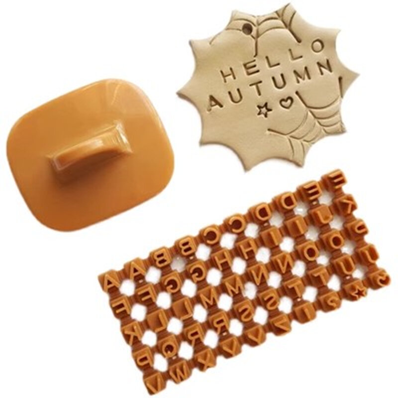 Mini alpha numerische Stempel Set Polymer Clay weiche Keramik DIY Französisch Ohrringe Schneidwerk zeuge Ohrring Schmuck Anhänger Herstellung Formen
