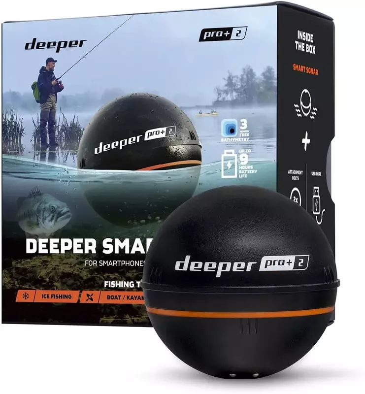 Sonar-gps inteligente, buscador de peces inalámbrico portátil, wifi, Deeper PRO, Original, nuevo
