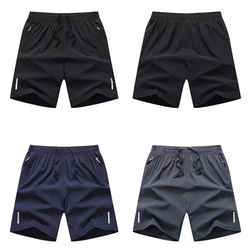 Ice Silk Beach Shorts Men Gym Casual Shorts Quick Dry Sweatpants Running Sports Short Pants Breathable Fitness Jogging Shorts