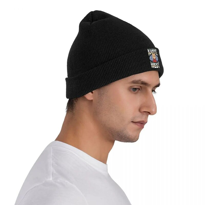 Kanye West Meme malha chapéus para homens e mulheres, engraçado Headwear, qualidade Caps, Y2K, inverno