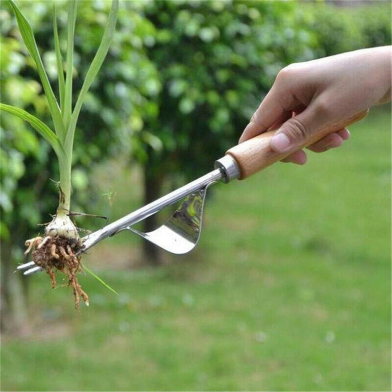 Aluminum Portable Weed Puller Root Remover Claw Weeder Long Handled Stand Up Weed Puller Manual Garden Lawn Outdoor Killer Tool