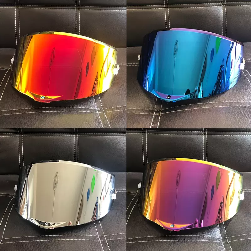 11 cores disponíveis lente do capacete da motocicleta viseira óculos lente rosto cheio caso para agv pista gpr gp rr corsa r corrida 3