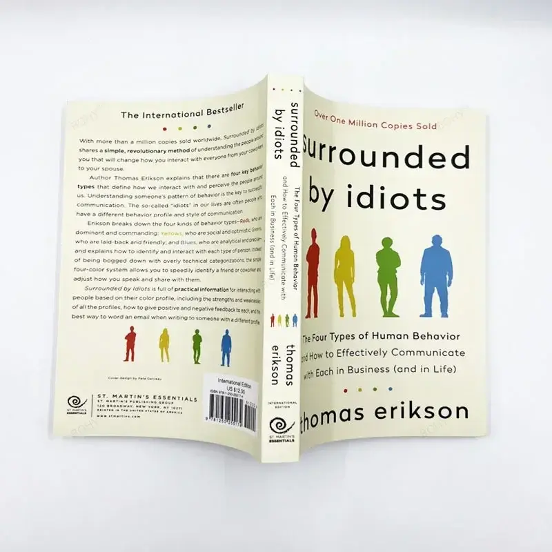 English Book Bestseller Novel Libros LivrosSurrounded By Idiots The Four Types of Human Behavior