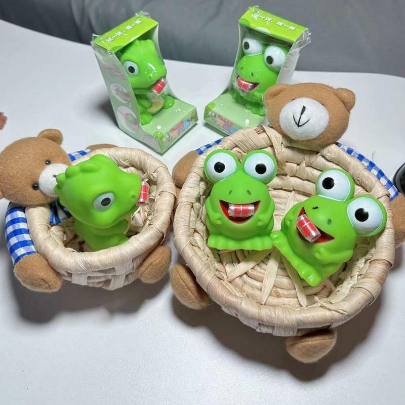 Kinder Frosch Squeeze Spielzeug kreative Dekompressionen zappeln Spielzeug Prise Frosch Dinosaurier Zunge heraus kleben entlasten Stress Spielzeug Geschenke