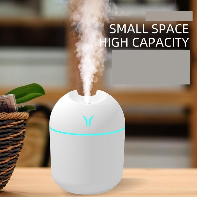 250ml USB Mini Luftbe feuchter Aroma ätherisches Öl Diffusor für zu Hause Auto Ultraschall Mute Mist Maker Diffusor mit LED-Farb lampe