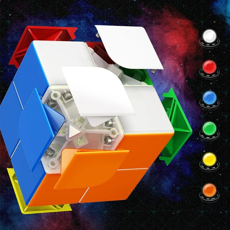 ใหม่ล่าสุด2022 Moyu RS2M V2แม่เหล็ก2X2X2 Magic Cube M 2X2 Magico Cubo RS2 M V2แม่เหล็ก Cube 2*2ความเร็วปริศนาของเล่นเด็ก