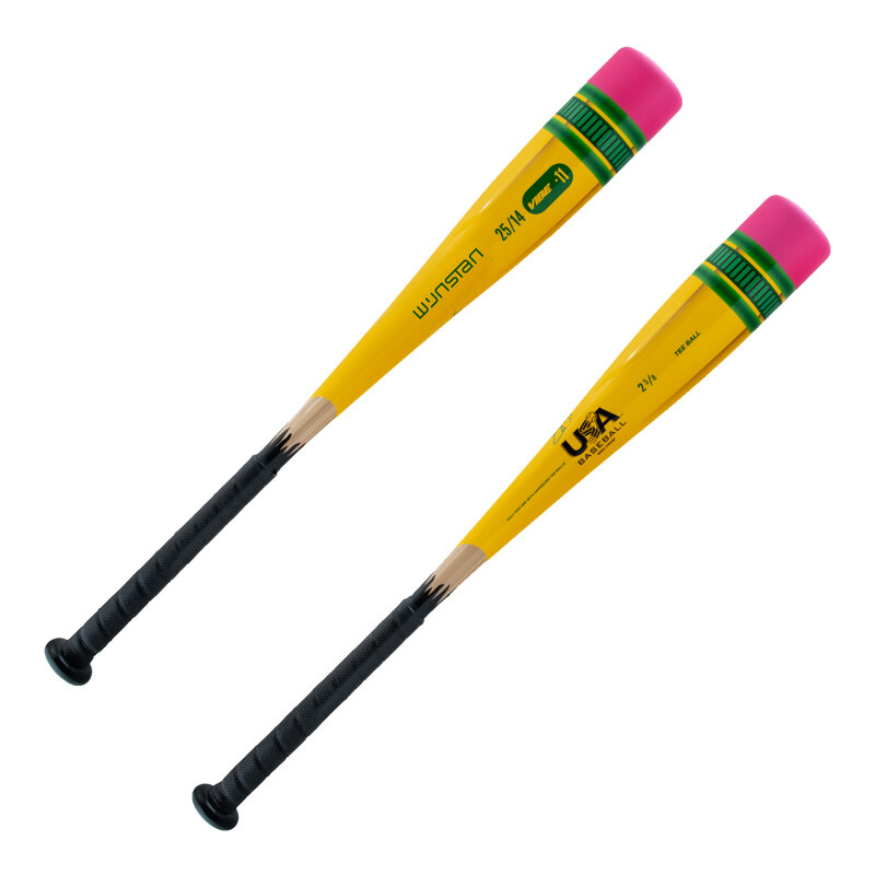 ไม้ตีเบสบอลผ้าซอฟต์บอลแบบไฮบริดไม้เบสบอลสำหรับฝึกใส่ดินสอ