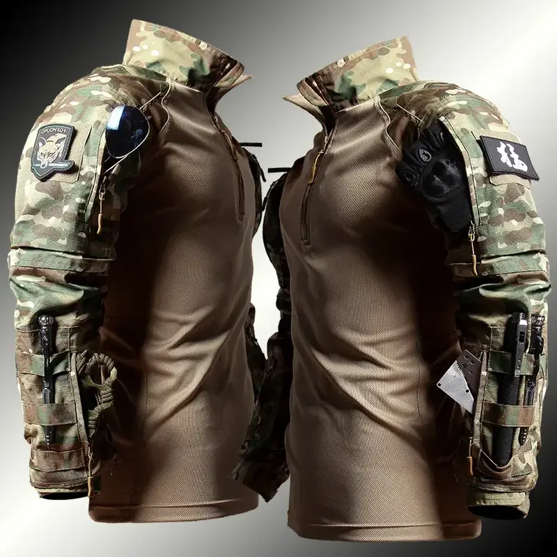 Tactical Frog Suit Men Airsoft Clothes Military Paintball 2 Pieces Sets SWAT Assault Shirts Special Forces Police Uniform Pants