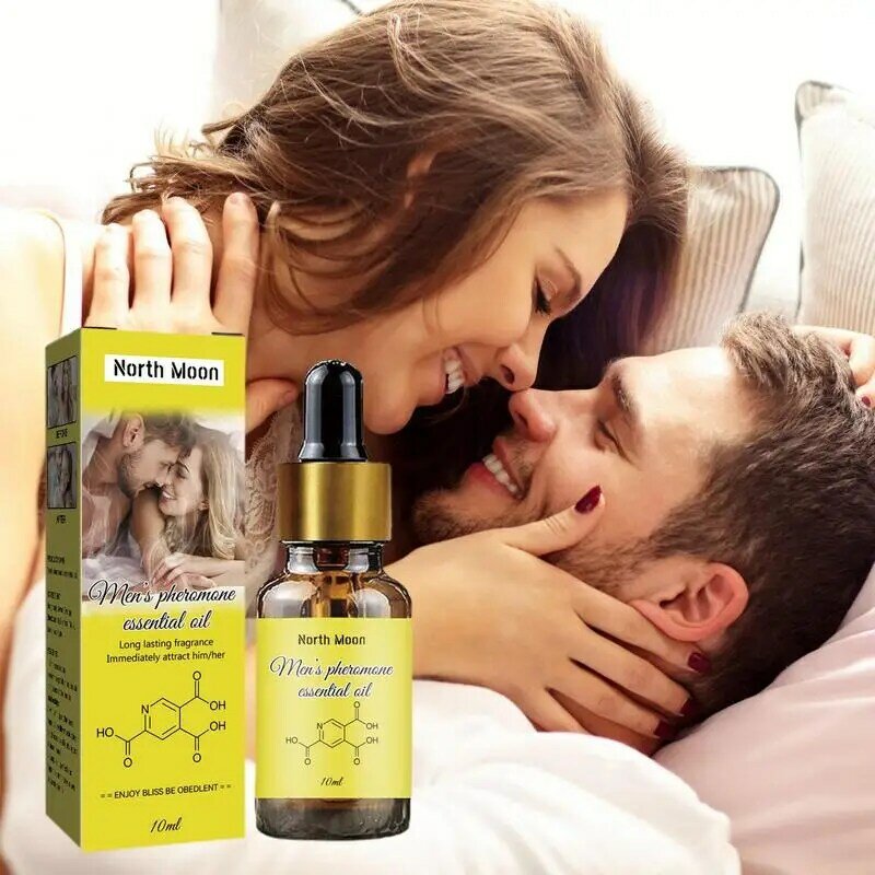 Óleo Essencial Infundido com Feromônio, Homens para Atrair Mulheres, Perfume Unisex Colônia, 10ml